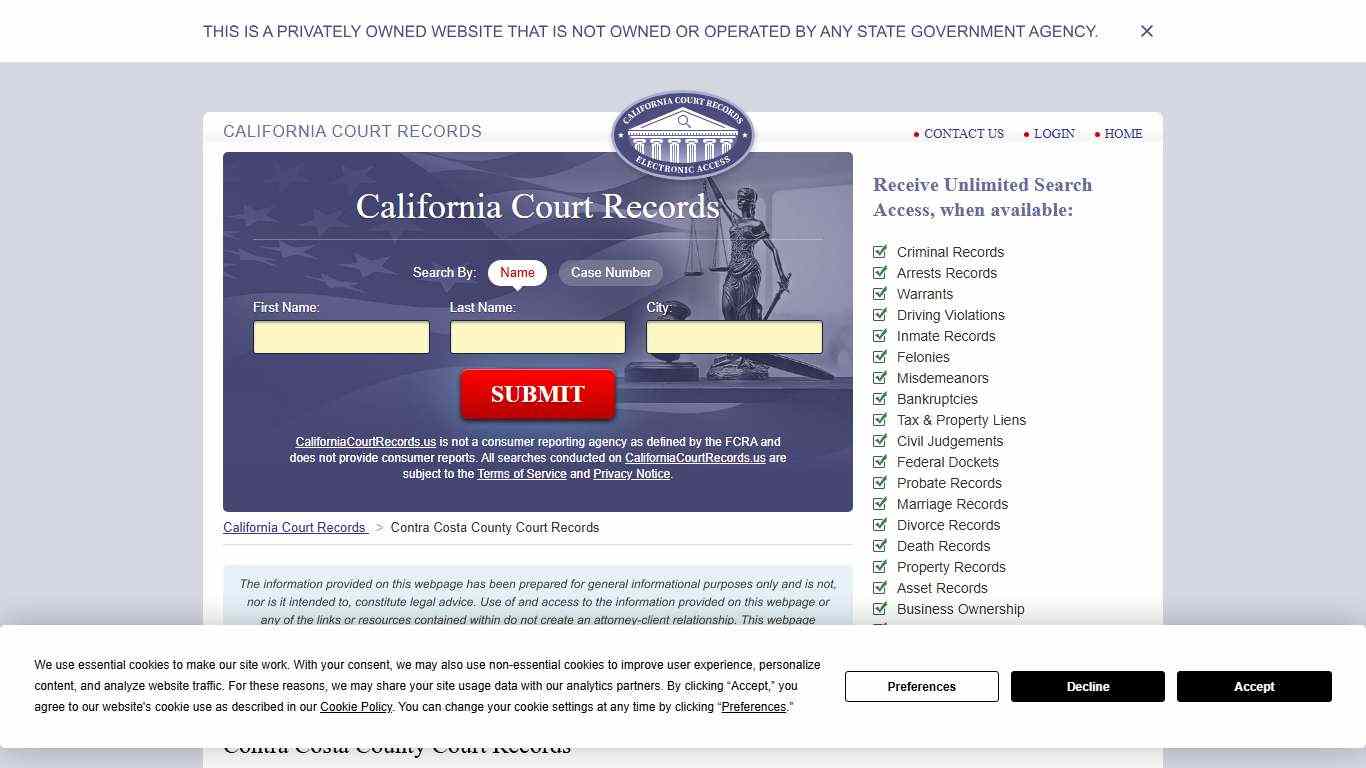 Contra Costa County Court Records | CaliforniaCourtRecords.us