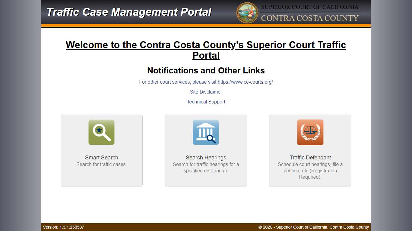 Traffic Portal Home - Superior Court of California, Contra Costa County