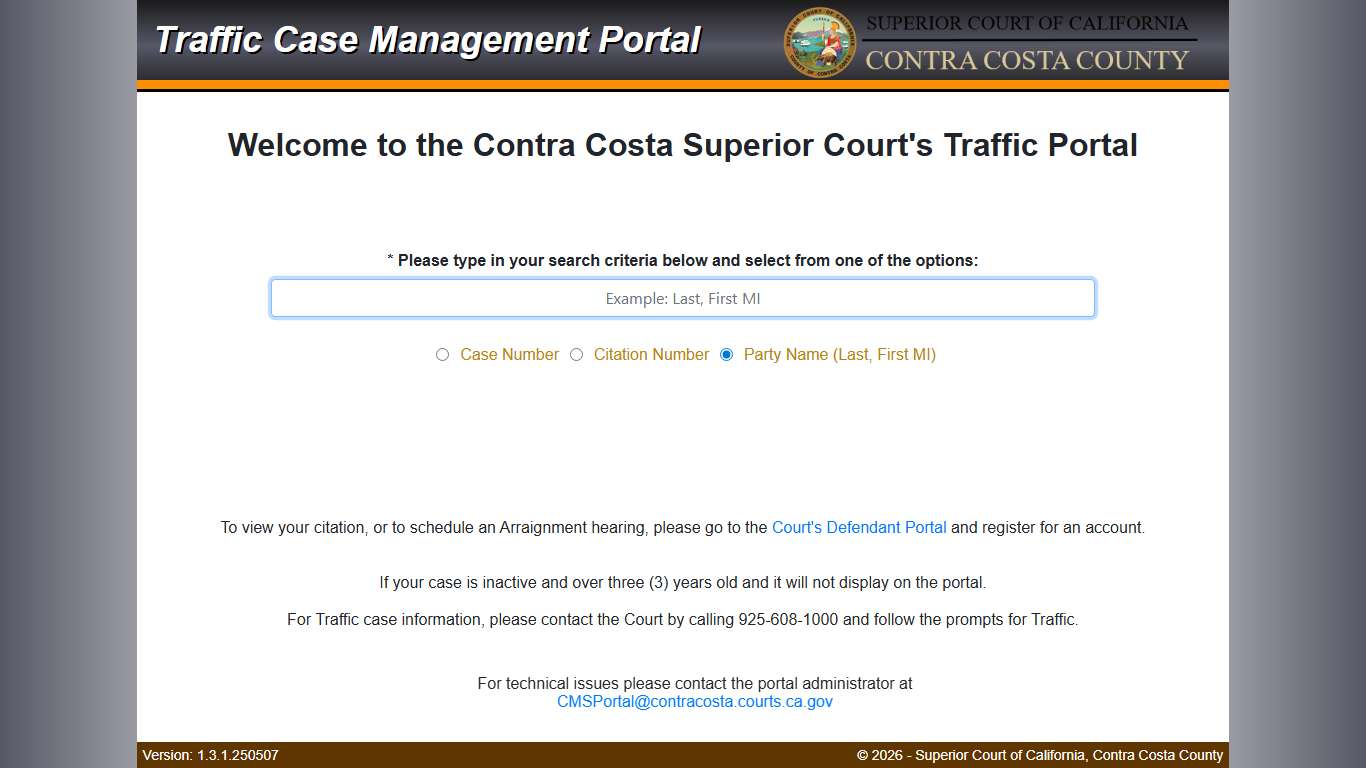 CMS Portal - Superior Court of California, Contra Costa County